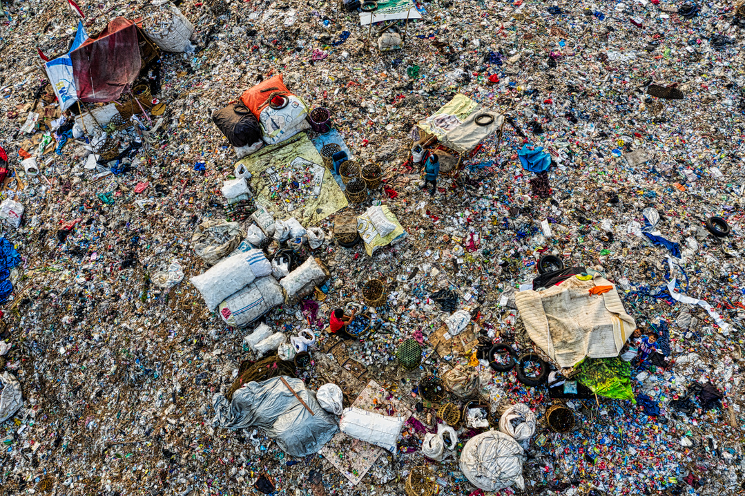Bird's Eye View Of Landfill During Daytime